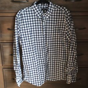 J Crew Slim bottom down shirt